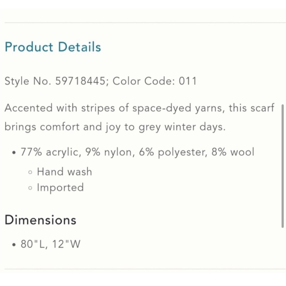 Anthropologie Avery Space Dyed Scarf - Picture 6 of 6
